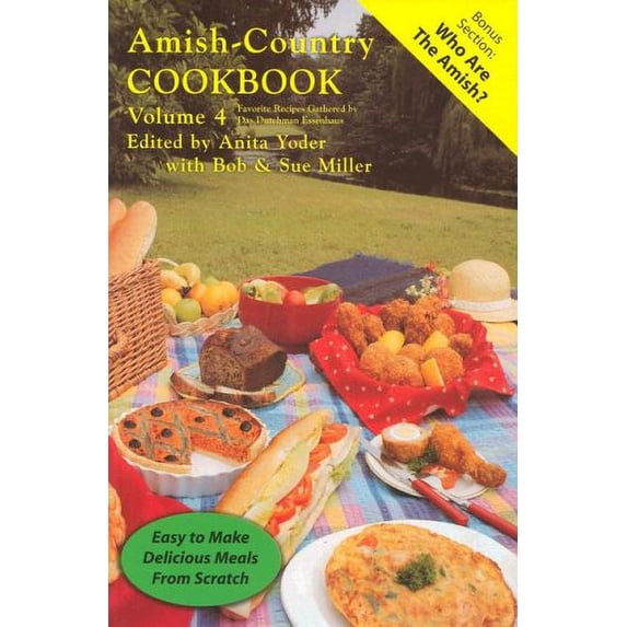 Pre-Owned Amish-Country Cookbook: 4 Paperback