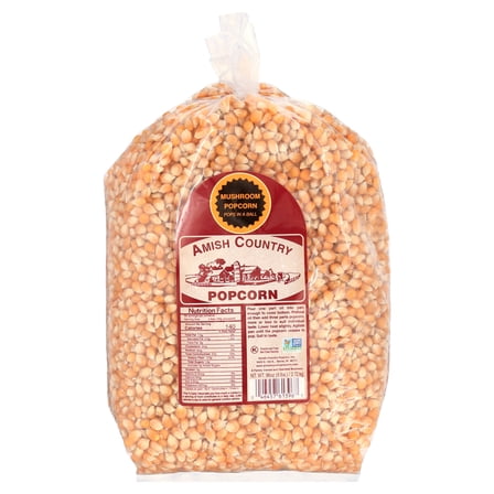 Amish Country Popcorn | 6 lb Bag | Mushroom Popcorn Kernels | Old Fashioned, Non-GMO and Gluten Free (Mushroom - 6 lb Bag)