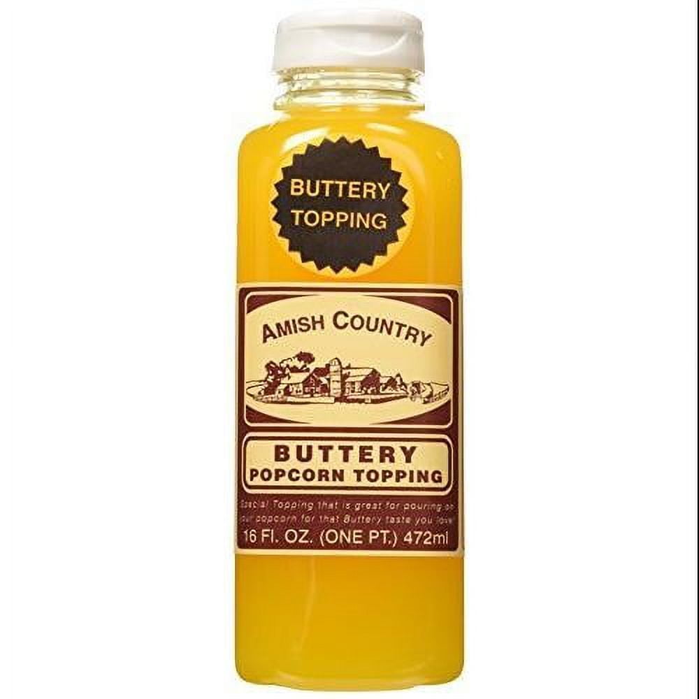 Amish Country Popcorn | Buttery Popcorn Topping | 16 oz Jar | Old Fashioned, Non-GMO and Gluten Free (16 oz Jar)