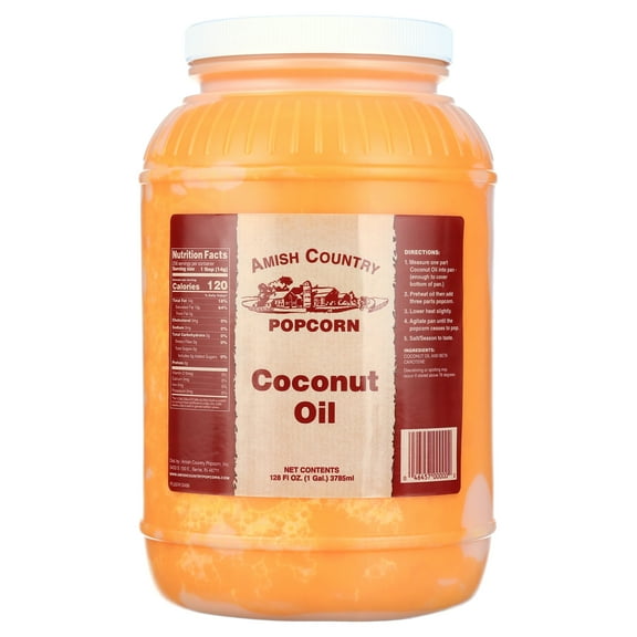 Amish Country Popcorn | Coconut Oil - 1 Gallon | Old Fashioned, Non-GMO and Gluten Free (1 Gallon)