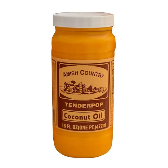 Amish Country Popcorn | Coconut Oil - 15 oz | Old Fashioned, Non-GMO and Gluten Free