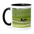 thumbnail image 1 of 3dRose, Amish farm with horse buggy near Berlin, Ohio - US36 DFR0008 - David R. Frazier, 11oz Two-Tone Black Mug, 1 of 7