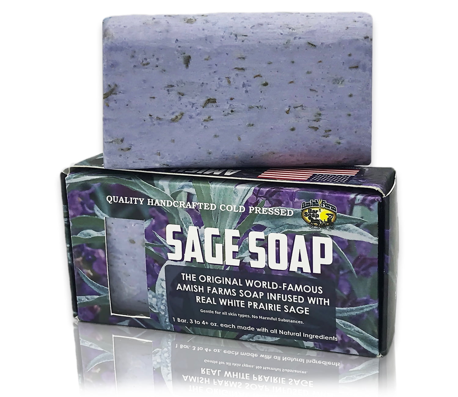 Amish Farms White Sage Soap Bar, Natural, Made in USA (1 Bar