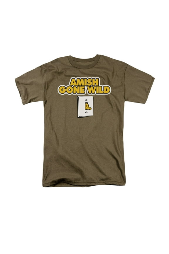 Amish Gone Wild Light Switch Funny Joke Adult T-Shirt