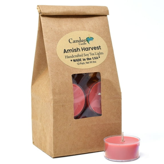 Amish Harvest, Soy Tea Light 12-Pack