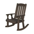 thumbnail image 1 of Amish Heavy Duty 600 Lb Mission Pressure Treated Rocking Chair (Dark Walnut Stain), 1 of 10