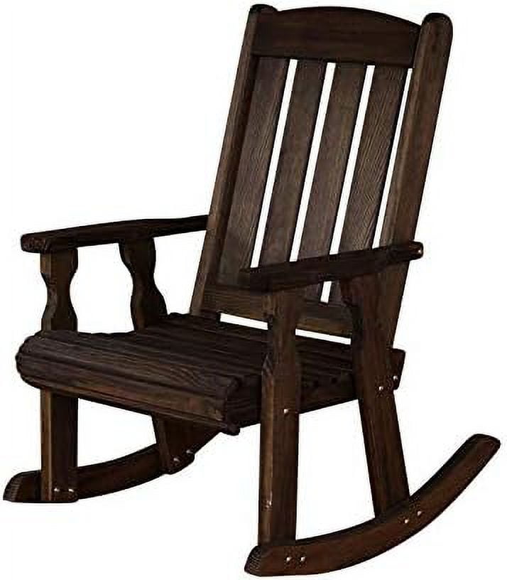 Amish Heavy Duty 600 Lb Mission Pressure Treated Rocking Chair (Semi ...