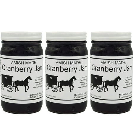 Amish Jam Cranberry - "8 Oz. Jar - Qty 3"