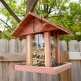 thumbnail image 1 of Amish Made Cedar Hopper Feeder with Seed Cylinder, 1 of 9