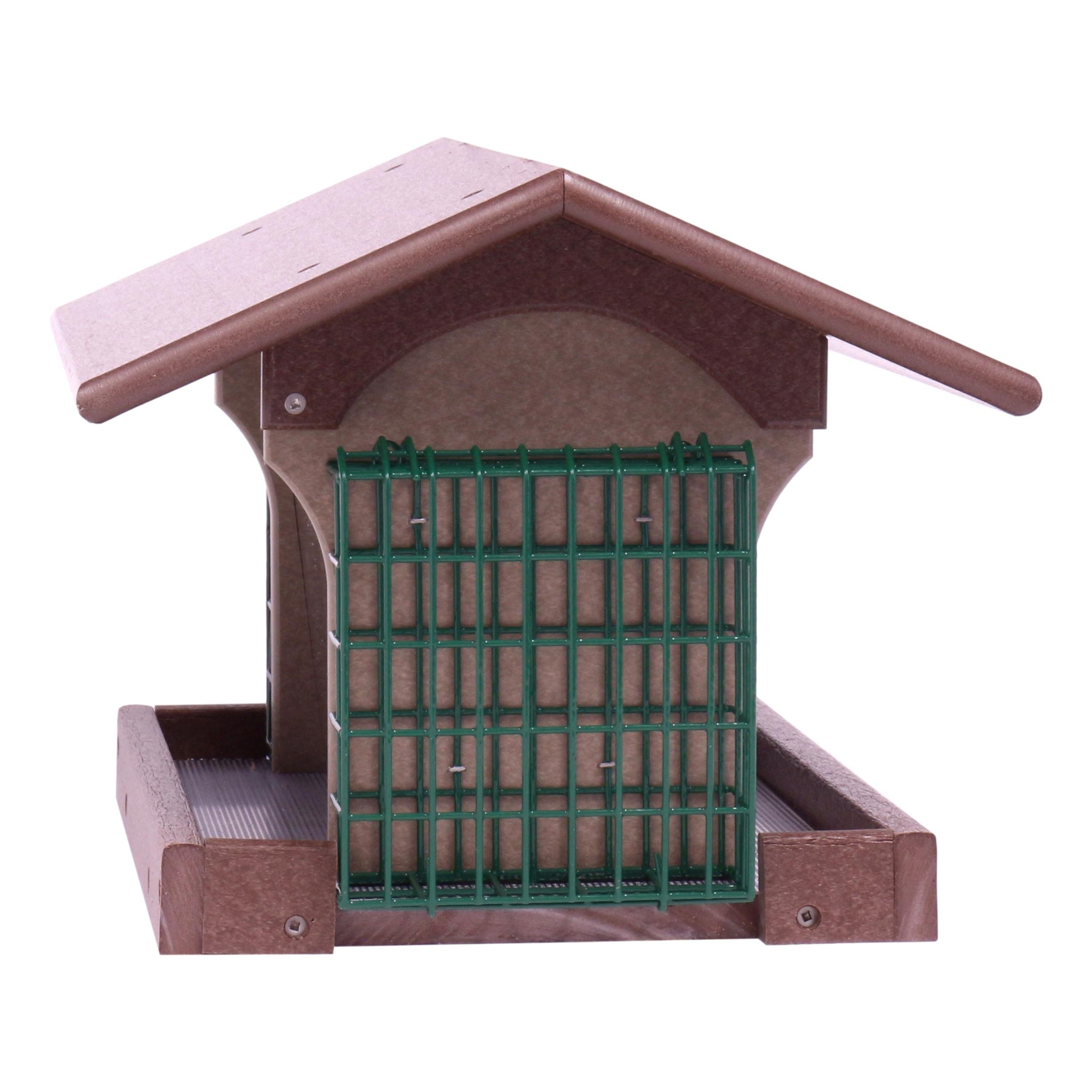 Amish-made Doppel-Futterstation Für Vogeltalg - Aus Recyceltem Polyholz, 20,3x20,3x11,4 Cm
