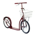 thumbnail image 1 of Amish-Made Deluxe Kick Scooter Bike - Model 1660 - Big Kid Size No Kickstand, Maroon, 1 of 7