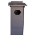thumbnail image 1 of Amish-Made Post-Mount Wood Duck House, Eco-Friendly Poly Lumber Gray, 1 of 3