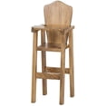 thumbnail image 1 of Amish-Made Wooden Doll High Chair for 18" Dolls - Harvest Stain Finish, 1 of 1