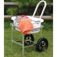 thumbnail image 1 of Amish Made Rolling Laundry Cart with Hip Hugger 1 Bushel Basket, 1 of 3