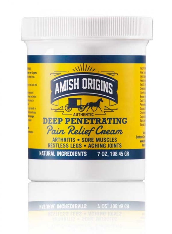 Amish Origins Deep Penetrating Greaseless Pain Relief Cream 7 oz