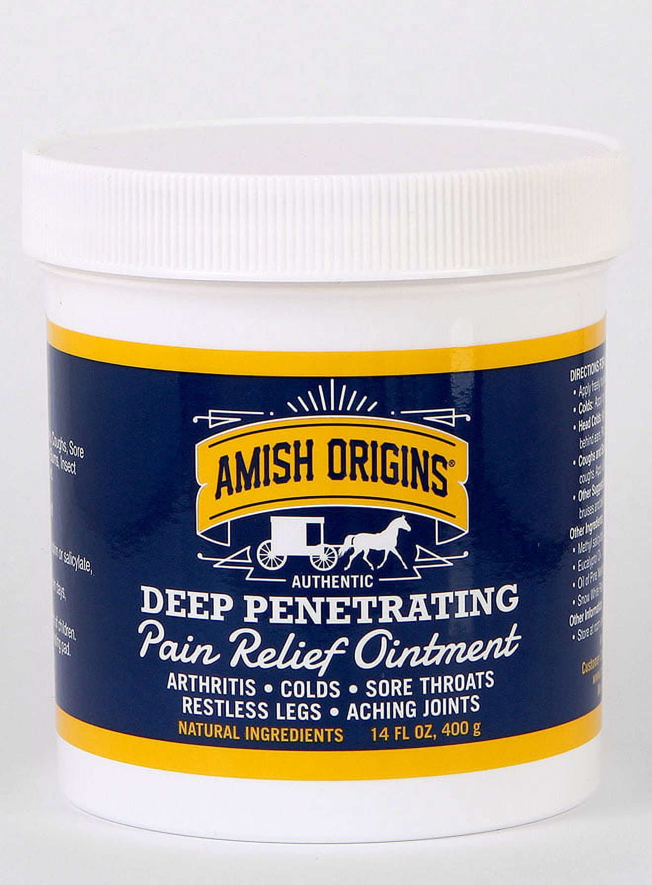 Amish Origins Deep Pain Relief Ointment 14 oz