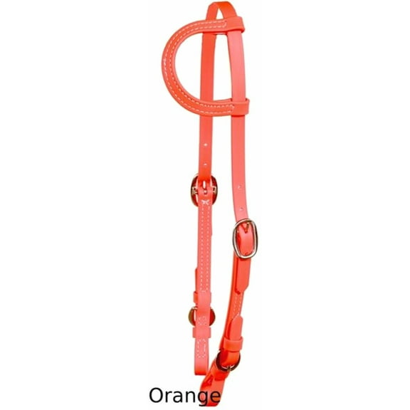 Challenger USA Horse Tack  Western Beta PU Vegan Leather Made In USA Thoroughbred Bridle 975BE152OR