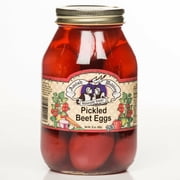 Amish Wedding Foods Pickled Red Beet Eggs, 3-Pack 32 oz. Jars