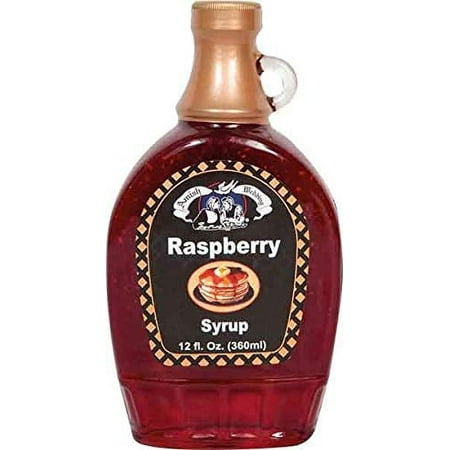 Amish Wedding Foods Red Raspberry Pancake & Waffle Syrup, 2-Pack 12 fl. oz. Bottles