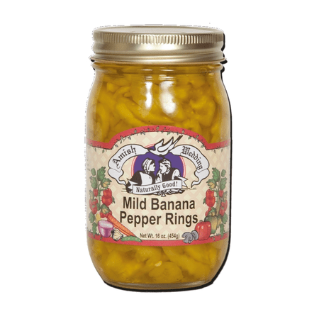 Amish Wedding Mild Banana Pepper Rings, 2-Pack 15 oz. Jars