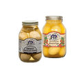 thumbnail image 1 of Amish Wedding Smoked Eggs & Mustard Eggs Variety 2-PK, 32 oz. Jars, 1 of 1