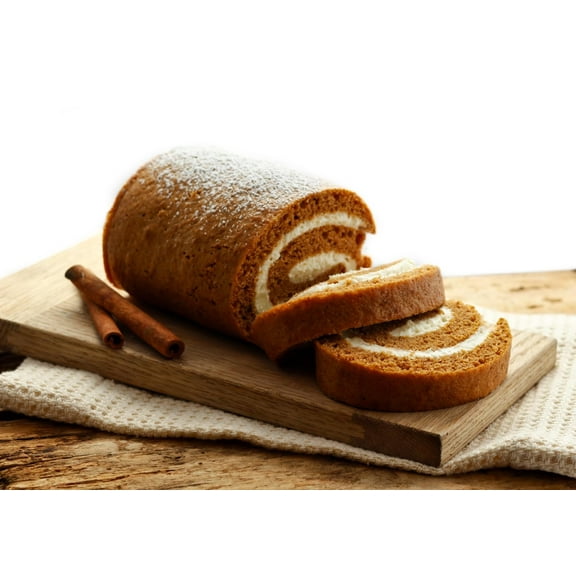 AmishTastes Arianna's Bakery Homemade Pumpkin Roll Autumn Thanksgiving Cake Dessert, 23 Oz.
