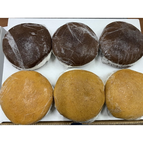 AmishTastes Bird-in-Hand Bakery Homemade Autumn Fest Chocolate & Pumpkin Whoopie Pies Pack of 6