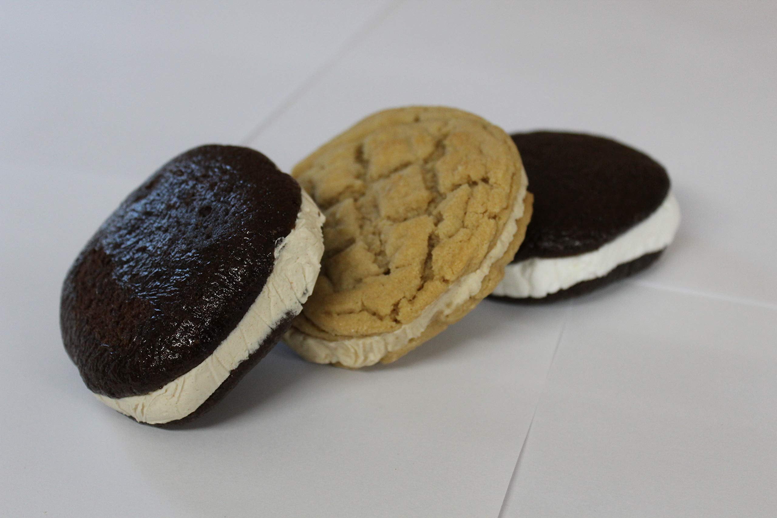 AmishTastes Bird-in-Hand Homemade Whoopie Pies, Chocolate Peanut Butter Lovers, Favorite Amish Food Pack of 12