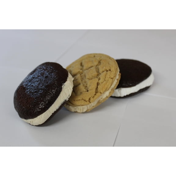 AmishTastes Bird-in-Hand Homemade Whoopie Pies, Chocolate Peanut Butter Lovers, Favorite Amish Food Pack of 6