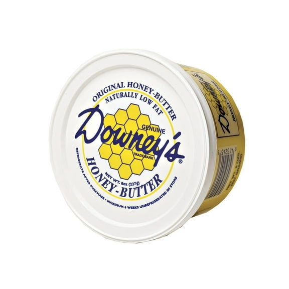 AmishTastes Downey's All-Natural Original Honey Butter, Favorite Amish Food, 8 Oz. Pack of 6