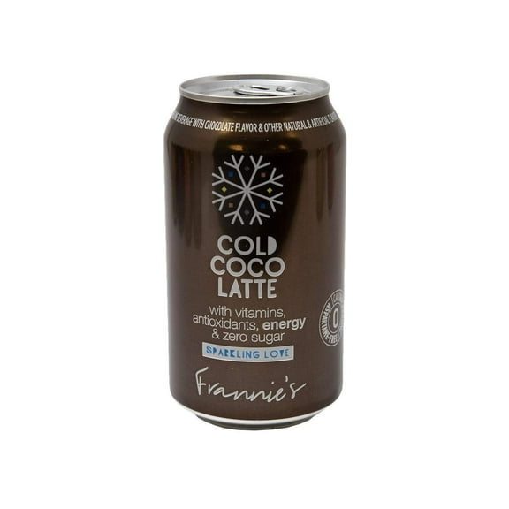 AmishTastes Frannies Sparkling Cold Coco Latte, Protected With High-Density Foam, 12 Oz. 12 Ounce Case of 24