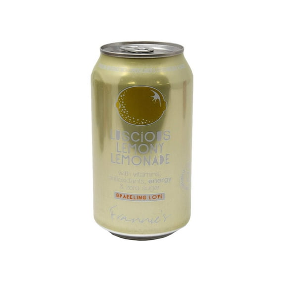 AmishTastes Frannies Sparkling Luscious Lemony Lemonade, Protected With High-Density Foam, 12 Oz. Case of 24
