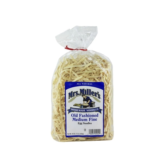 AmishTastes Mrs. Miller's Old-Fashioned Medium Fine Noodles, 16 Oz. Pack of 2