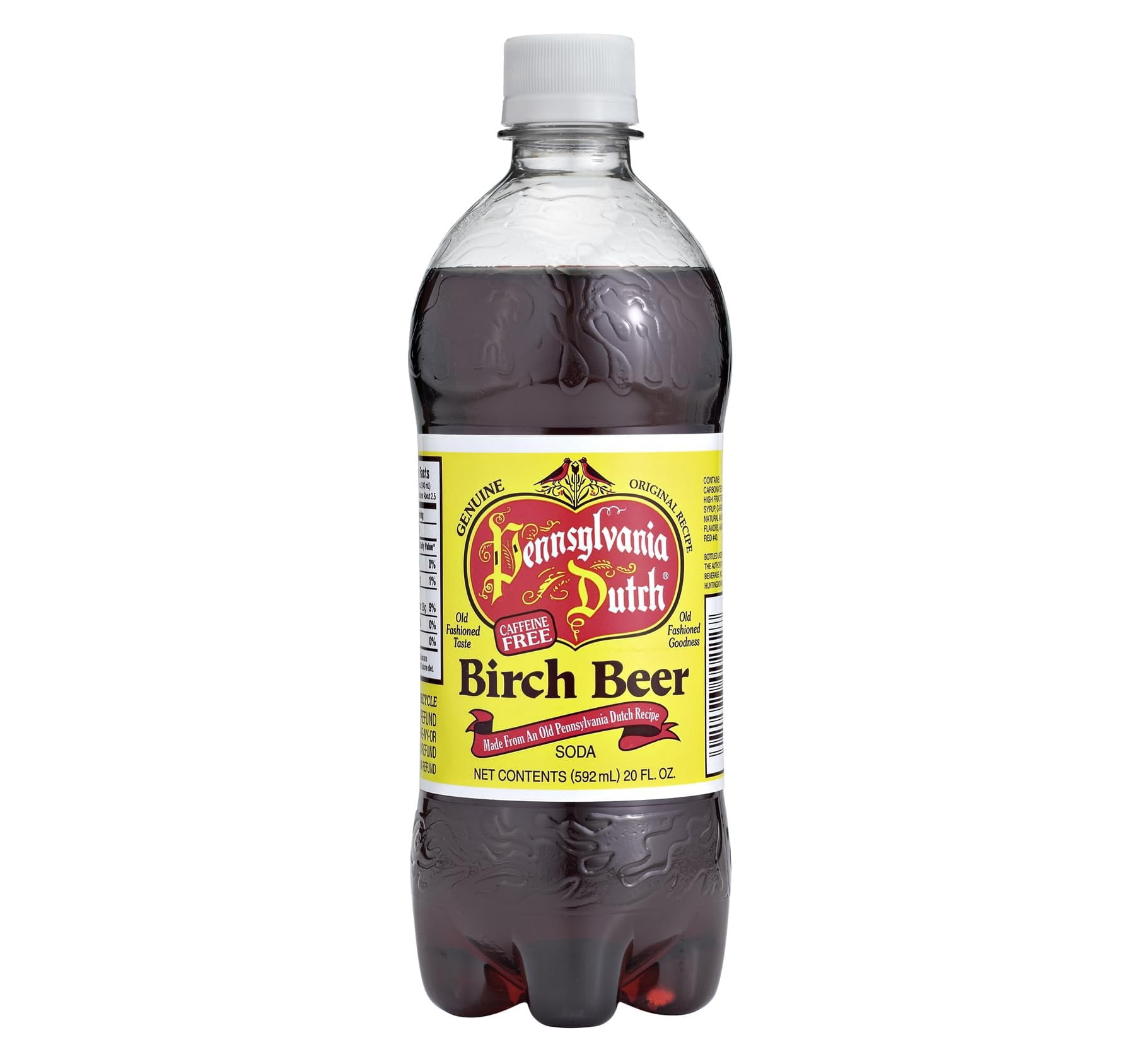 AmishTastes PA Dutch Birch Beer, A Dark, Old-Fashioned Favorite Amish Drink, 20 Oz. Pack of 4
