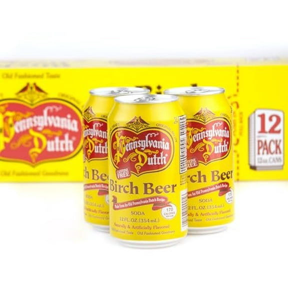 AmishTastes PA Dutch Birch Beer, Protected With High-Density Foam, 12 Oz. Case of 24
