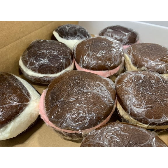 AmishTastes Shady Maple Chocolate Whoopie Pie Variety Box Regular, Peanut Butter, and Raspberry Creme