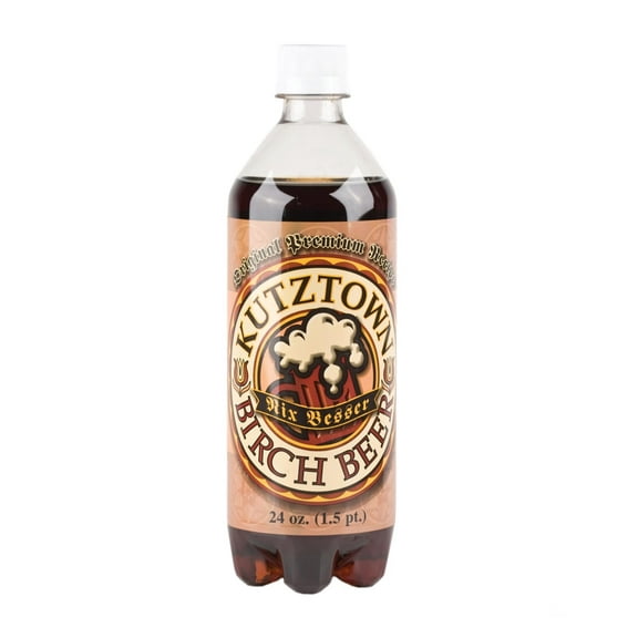 AmishTastes Soft Drinks Variety Box Birch Beer, Black Cherry, Orange Cream, Red Cream, Kutztown "Nix Besser" PA Dutch Amish Style, 96 Oz.