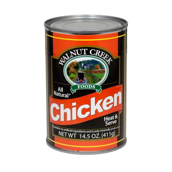AmishTastes Walnut Creek Canned Boneless Chicken Pieces, All Natural, Heat & Serve, 14.5 Oz. Pack of 2