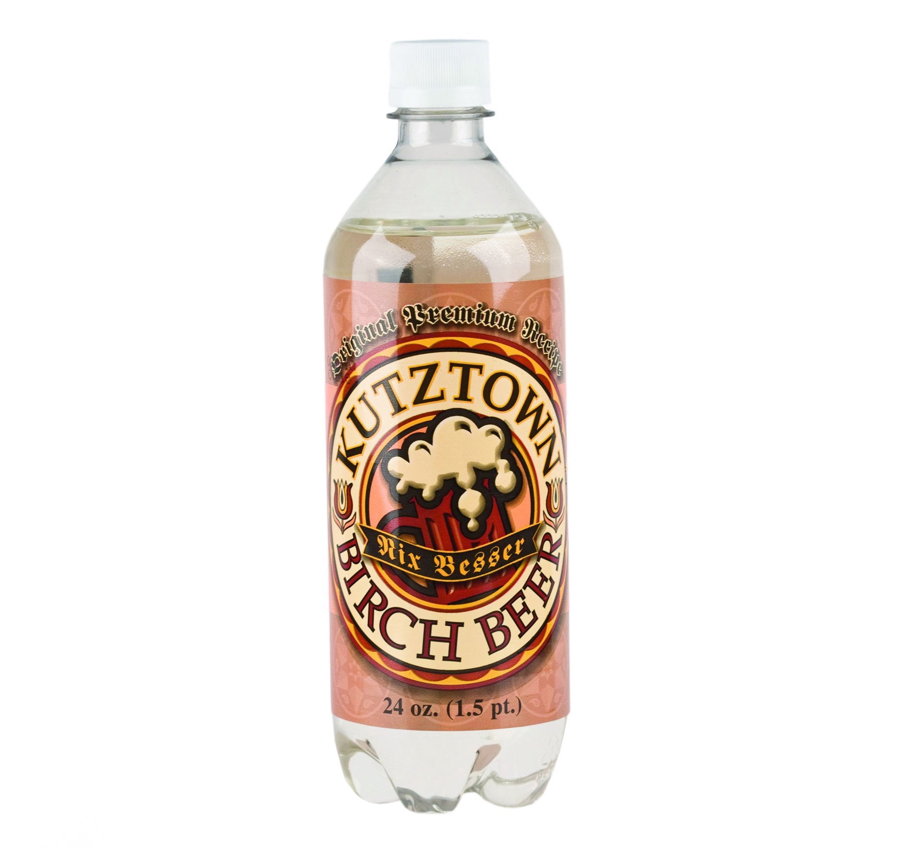 AmishTastes White Birch Beer, Kutztown "Nix Besser" PA Dutch Style, 24 Oz. Pack of 8
