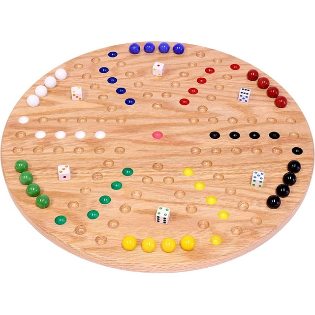 Aggravation Marble Game Board Set Round 18" Wide