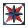 HandPainted Barn Quilt Mariner's Compass Golden