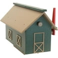 thumbnail image 1 of AmishToyBox.com Mailbox, Post Mount, Made with Weather-Proof Poly Lumber, UV-Resistant, Weathered Wood and Turf Green, 1 of 5