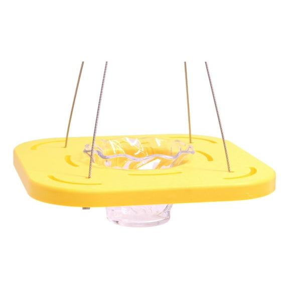 AmishToyBox.com Oriole Bird Feeder, Porch Jelly-Cup Oriole Feeder Yellow