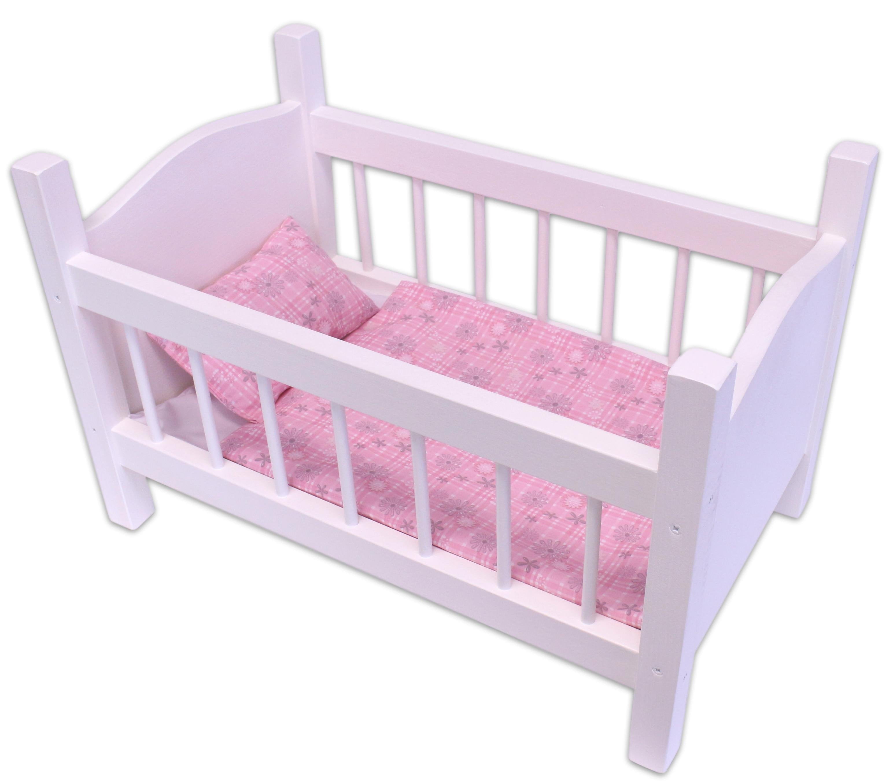 Wooden Doll Crib Toy Designed for 14-18