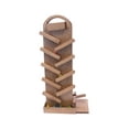 thumbnail image 1 of AmishToyBox.com Wooden Marble Launcher Toy with Glass Marbles, Amish-Made Harvest, 1 of 7