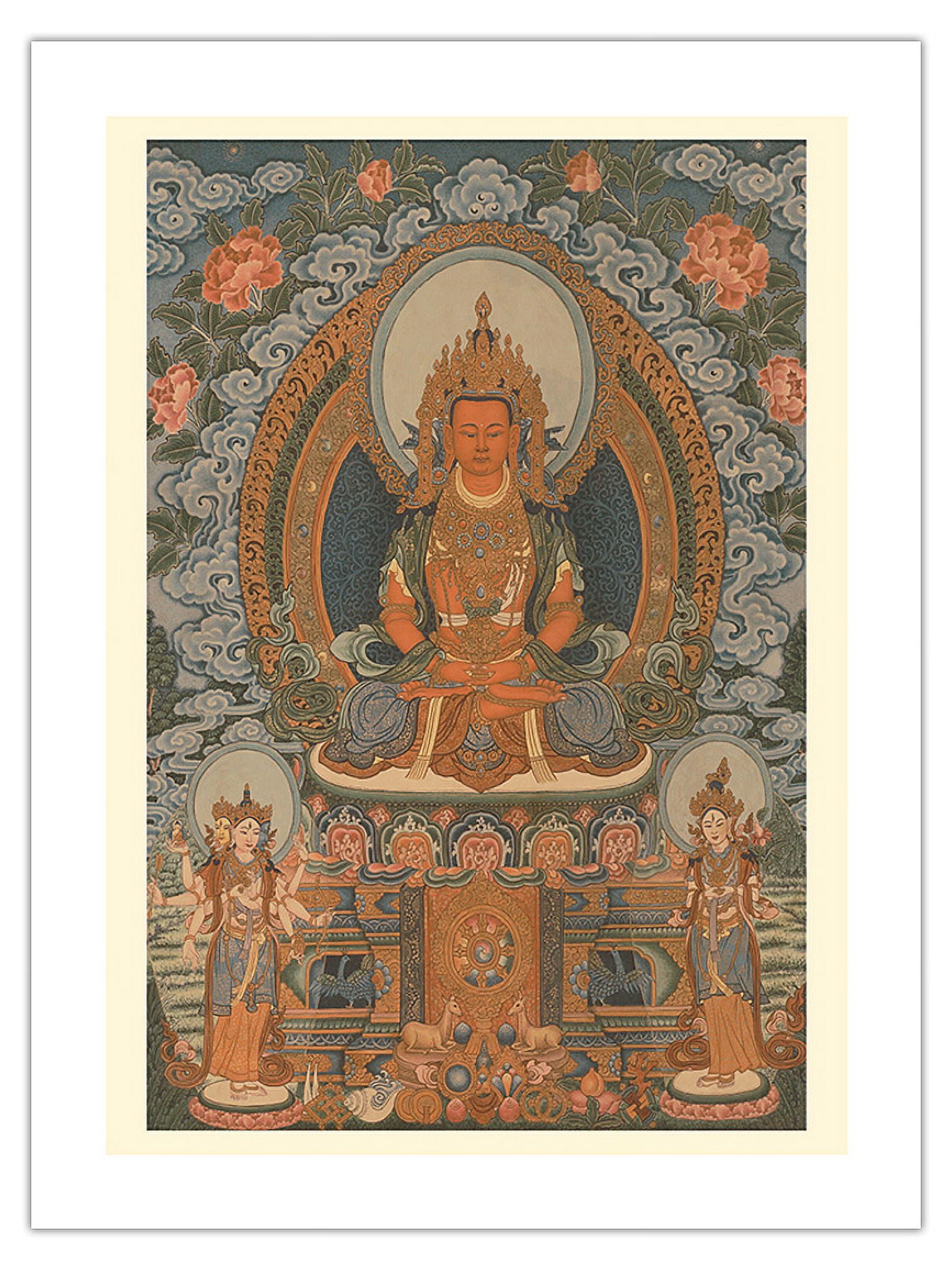 Amitayus (Amitabha) - Buddha Of Limitless Life - Vintage Tibetan ...