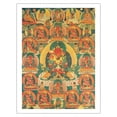 thumbnail image 1 of Amitayus - The Lord of Limitless Life - Vintage Tibetan Thangka Buddhist Painting - Fine Art Matte Paper Print (Unframed) 20x26in, 1 of 4