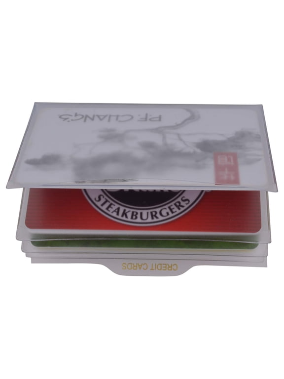 Amity Set of 2 Mini Wallet Windows Insert for Womens Ladies Trifold Wallets
