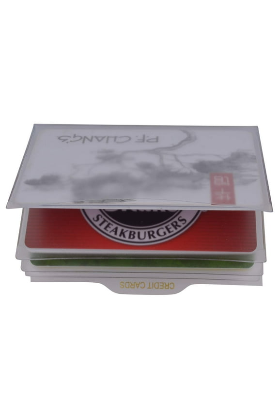 Amity Set of 2 Mini Wallet Windows Insert for Womens Ladies Trifold Wallets