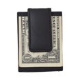 thumbnail image 1 of Amity Slim Magnetic Money Clip Wallet Genuine Leather Front Pocket, Black, 1 of 6